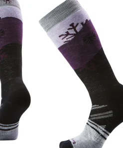 Ski Snowpocalypse Pattern OTC Socks - Women's