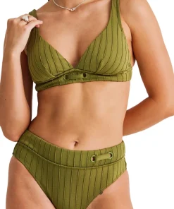 Spaced Rib Crop Bikini Top - Women's