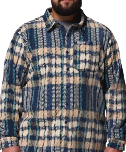 Steens Mountain II Big Size Printed Fleece Shirt Jacket - Men's