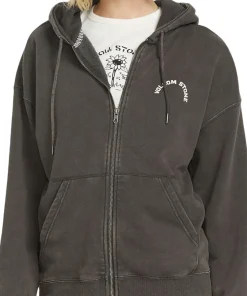 Stone Art Zip Up Hoodie - Women's