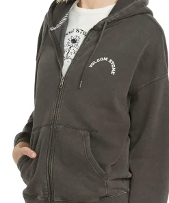 Stone Art Zip Up Hoodie - Women's