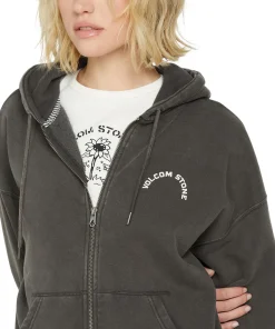Stone Art Zip Up Hoodie - Women's