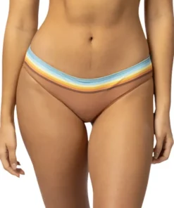 Sunrise Stripe Cheeky Hipster Bikini Bottom - Women's