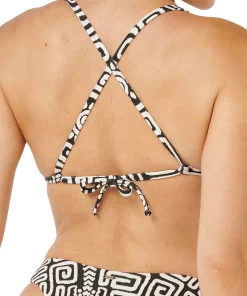 Sunset Jacquard Fixed Triangle Bikini Top - Women's