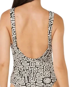 Sunset Jacquard One Piece Swimsuit - Women's