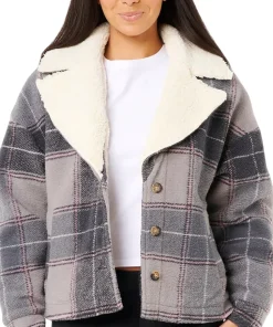 Sunset Luau Check Shacket - Women's