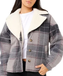 Sunset Luau Check Shacket - Women's
