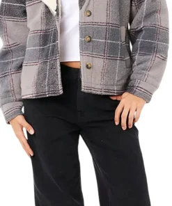 Sunset Luau Check Shacket - Women's