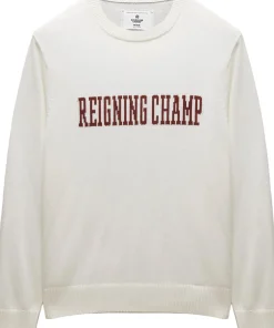 Supima Knit Collegiate Crew Neck Sweater - Men's