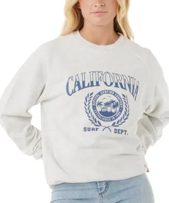 Surf Dept. Relaxed Raglan Crew Neck Sweater - Women's