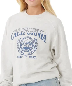 Surf Dept. Relaxed Raglan Crew Neck Sweater - Women's