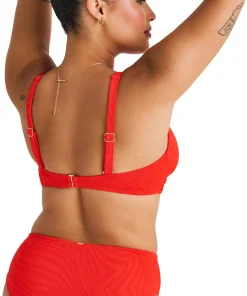 Textured Retro Waist Bikini Bottom - Women's