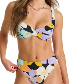 Textured Underwire Bikini Top - Women's