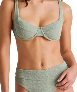 Textured Underwire Bikini Top - Women's