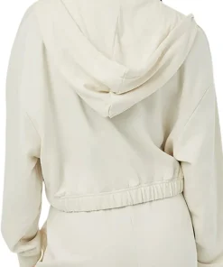 TreeTerry Oversized Cropped Zip Hoodie - Women's