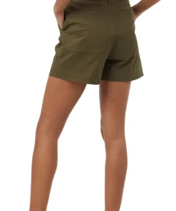 Twill High Waist Shorts - Women's