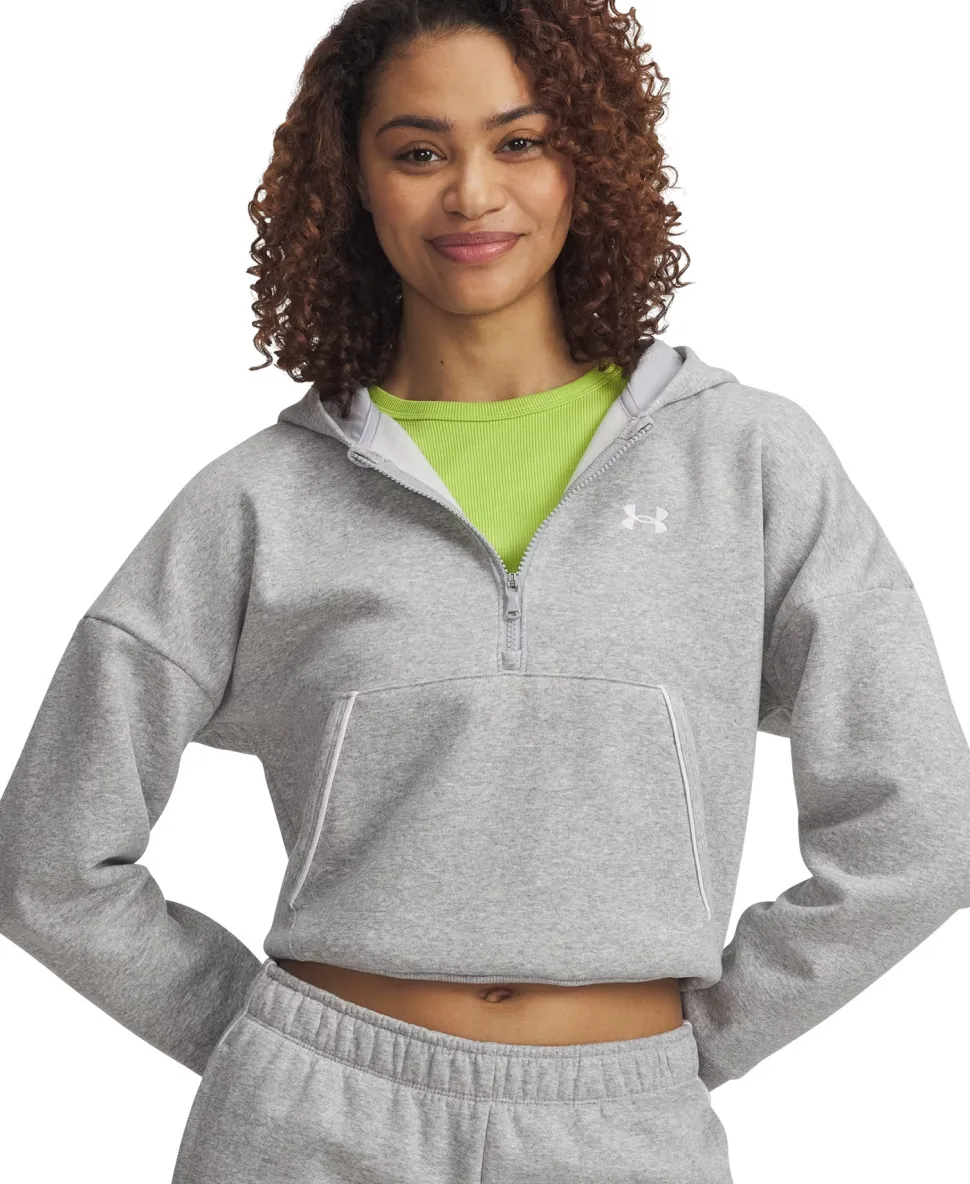 UA Rival Fleece Piped ½ Zip Hoodie - Women's