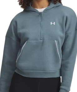 UA Rival Fleece Piped ½ Zip Hoodie - Women's