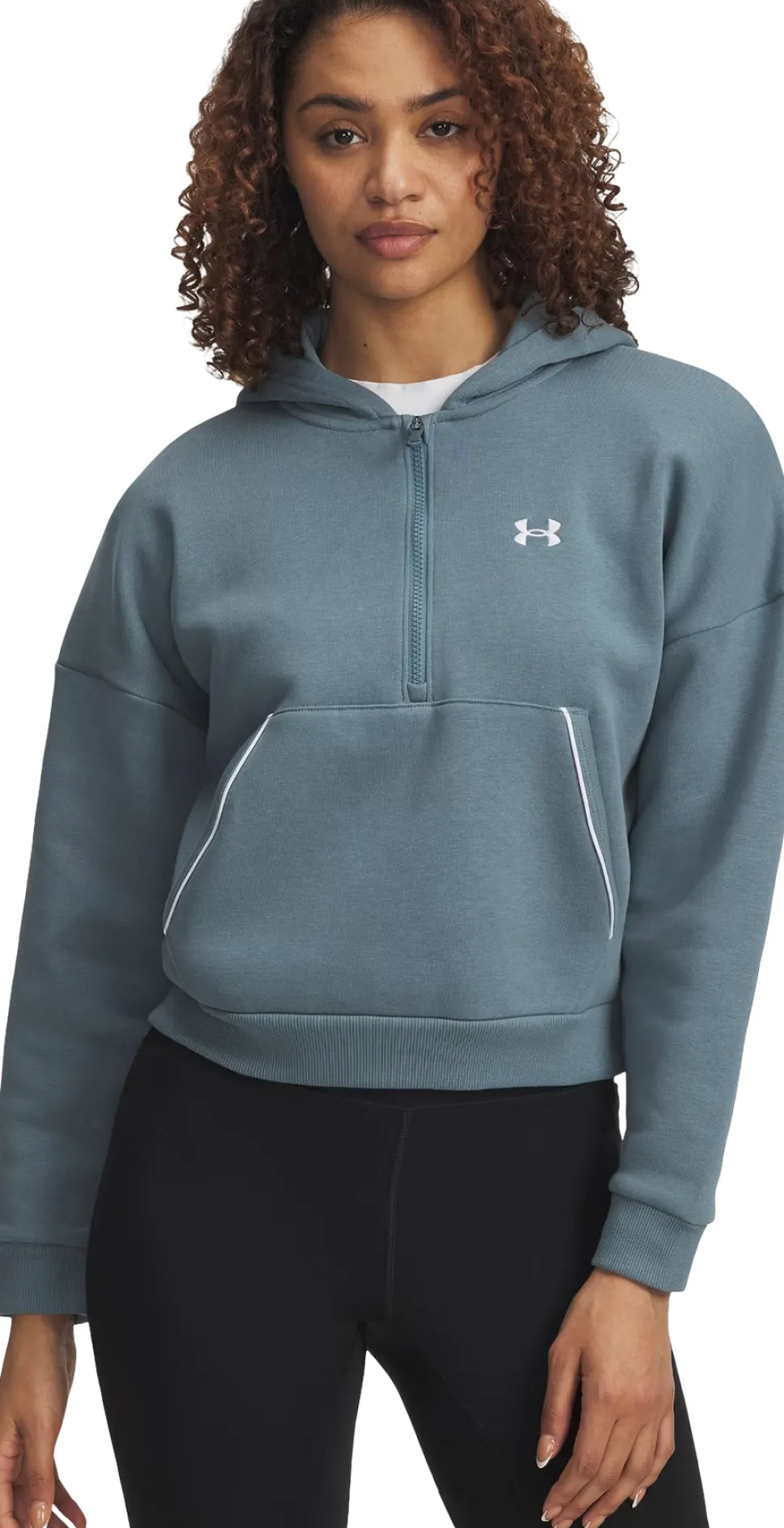 UA Rival Fleece Piped ½ Zip Hoodie - Women's