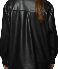 Vegan Leather Shacket - Women's