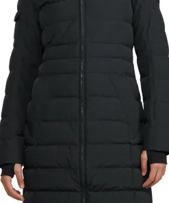 Venice Long Puffer Jacket with Removable Faux Fur Trim - Women's