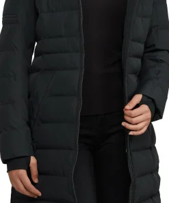 Venice Long Puffer Jacket with Removable Faux Fur Trim - Women's