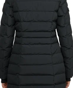 Venice Long Puffer Jacket with Removable Faux Fur Trim - Women's