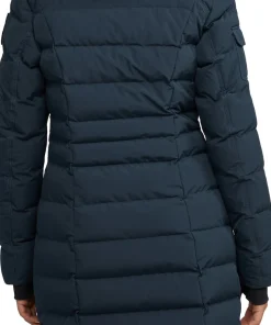 Venice Long Puffer Jacket with Removable Faux Fur Trim - Women's