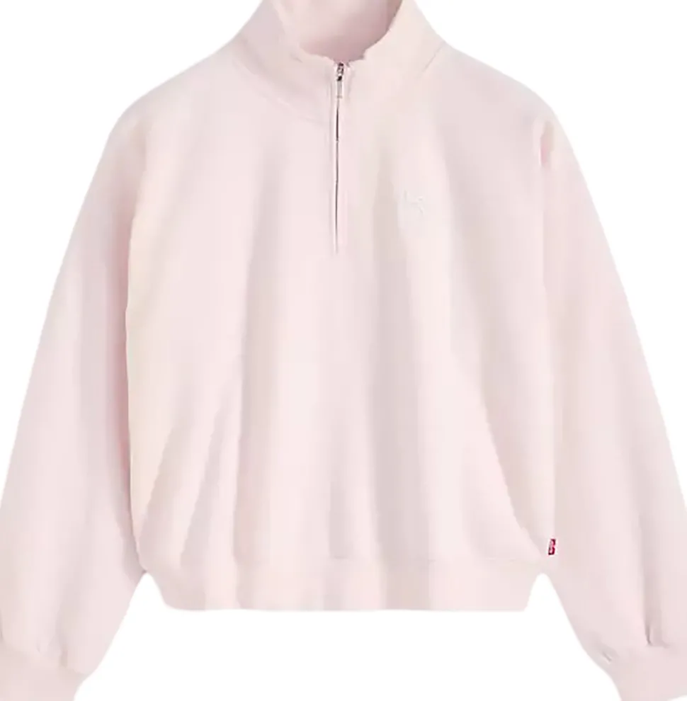 Vintage Boxy Graphic Quarter Zip Sweatshirt - Women's