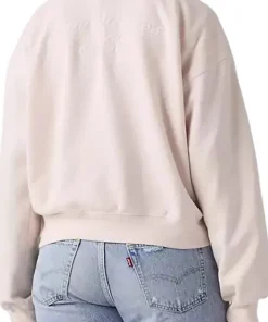 Vintage Boxy Graphic Quarter Zip Sweatshirt - Women's