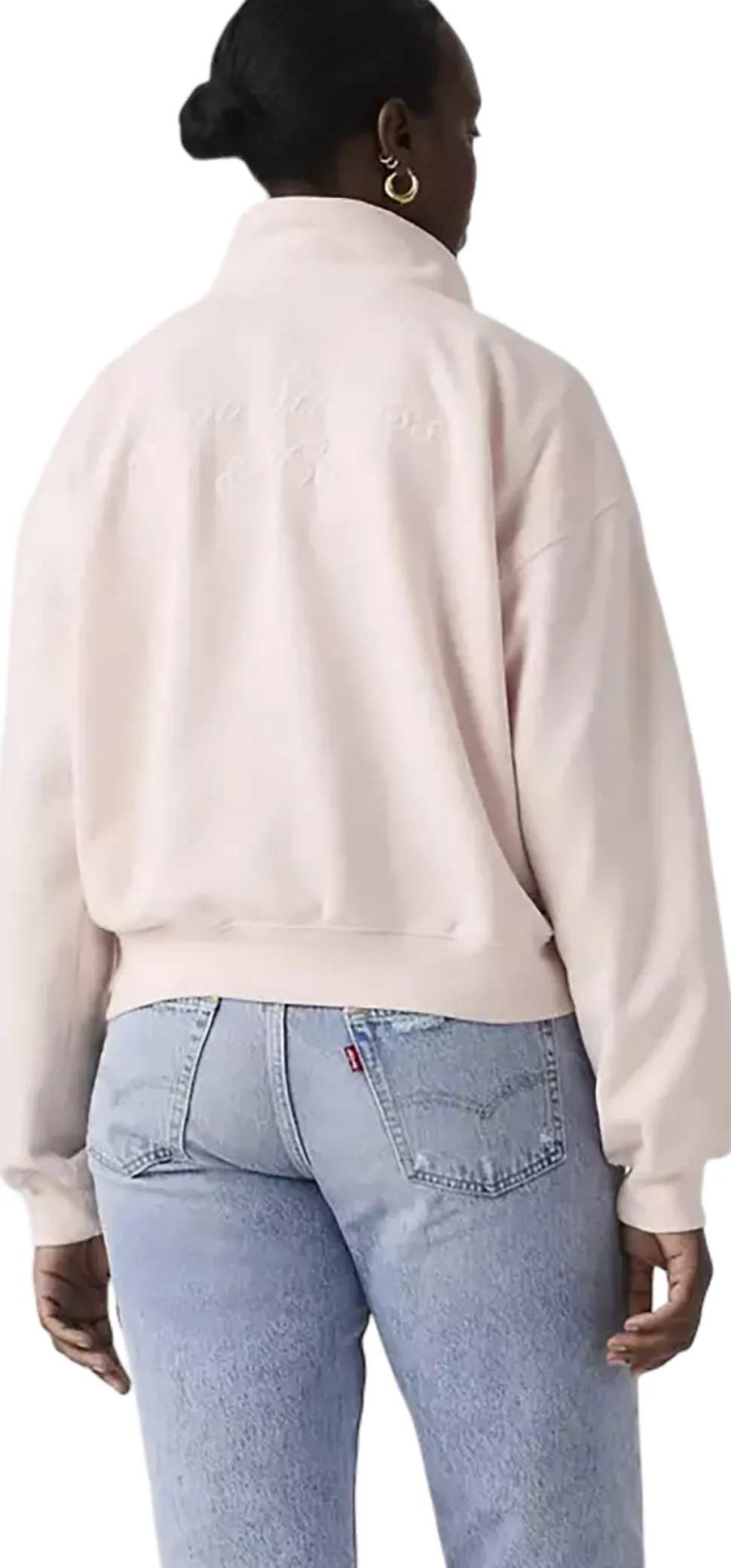 Vintage Boxy Graphic Quarter Zip Sweatshirt - Women's