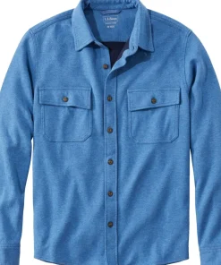 Washed Cotton Double-Knit Chamois Long-Sleeve Shirt - Men's
