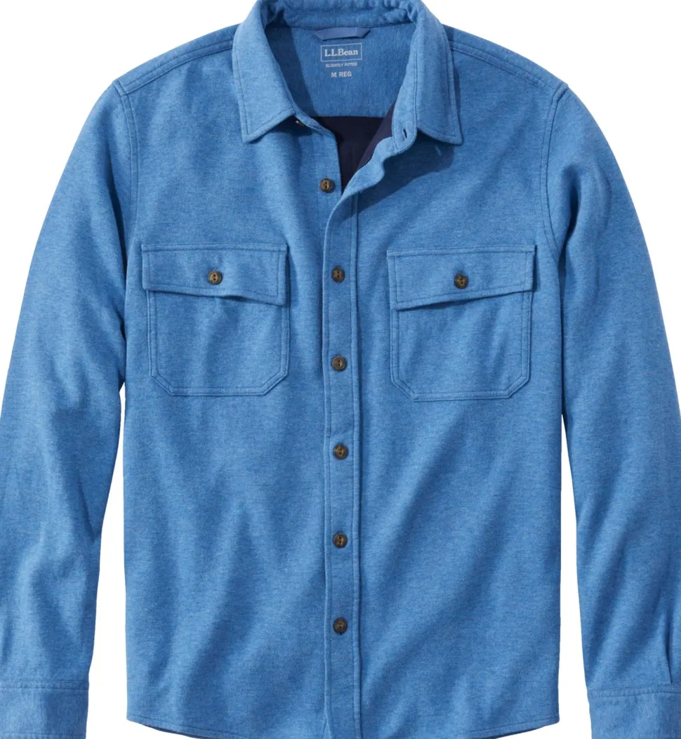 Washed Cotton Double-Knit Chamois Long-Sleeve Shirt - Men's