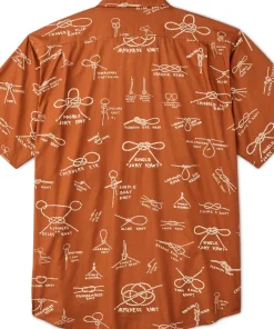 Washed Short Sleeve Feather Cloth Shirt - Men's