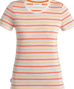 Wave Merino Short Sleeve Stripe T-Shirt - Women's