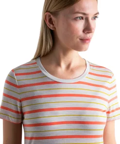 Wave Merino Short Sleeve Stripe T-Shirt - Women's