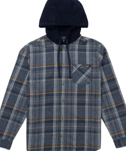 Whitewash Hooded Flannel Shirt - Men's