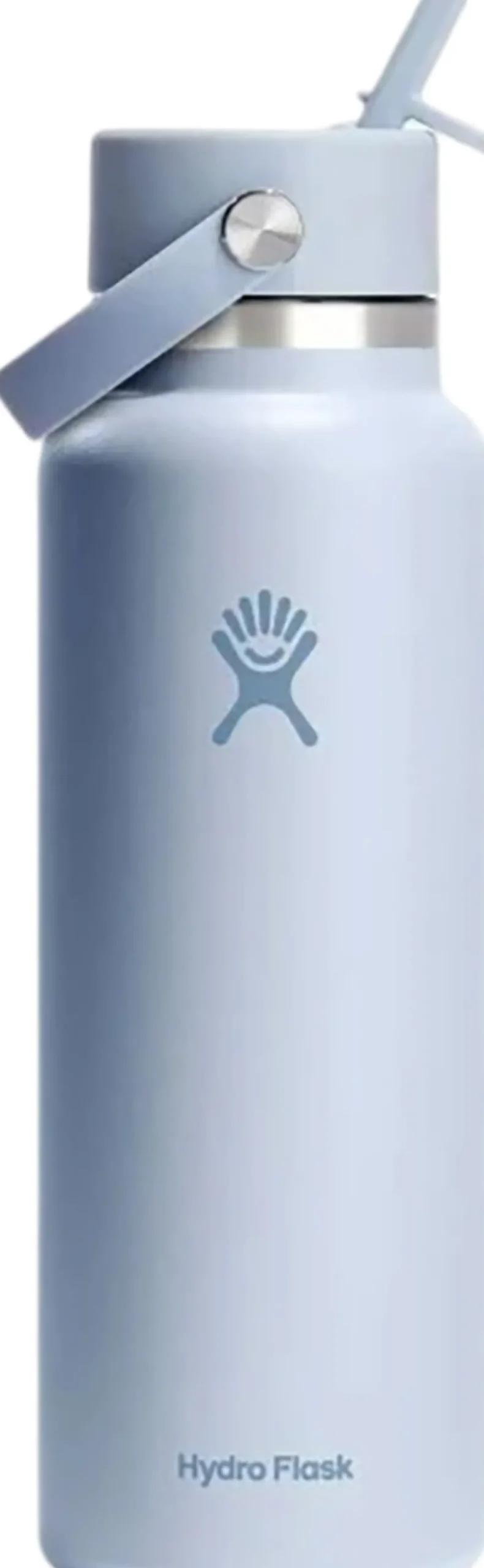 Wide Mouth Water Bottle with Flex Straw Cap 1.18L