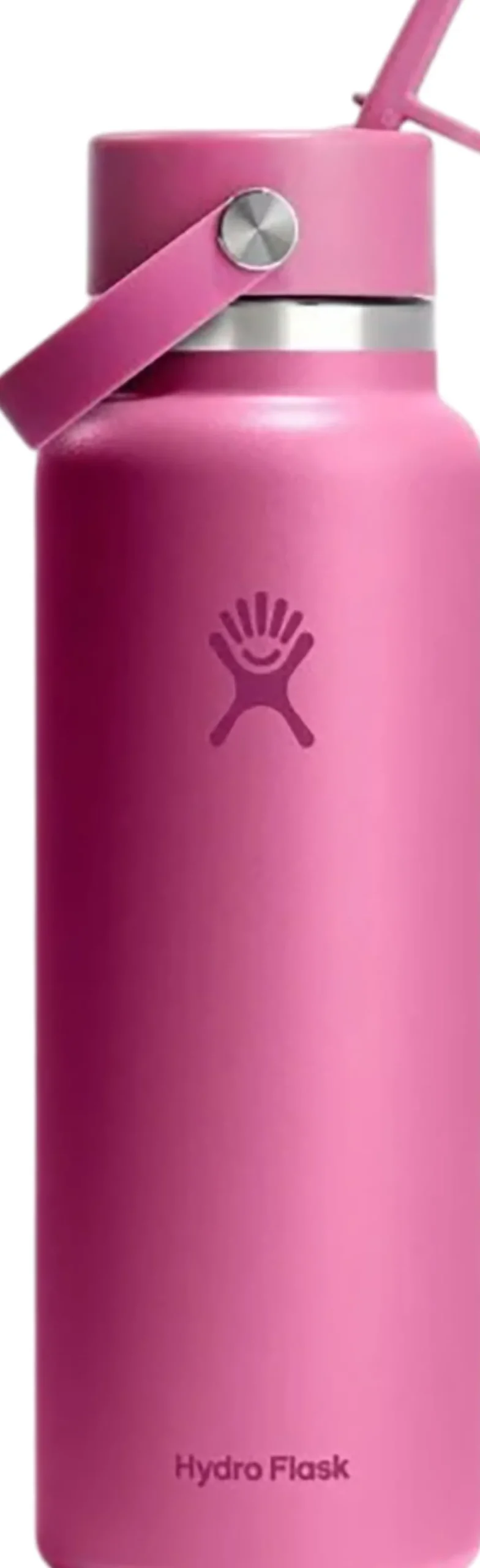 Wide Mouth Water Bottle with Flex Straw Cap 1.18L
