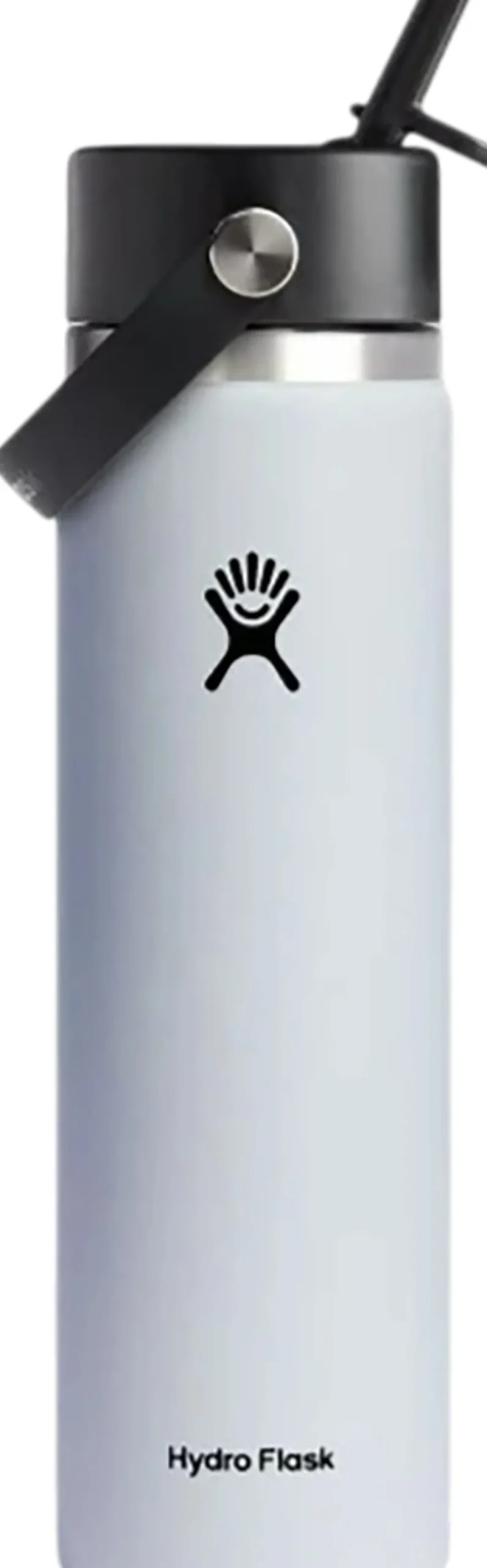 Wide Mouth Water Bottle with Flex Straw Cap 710ml