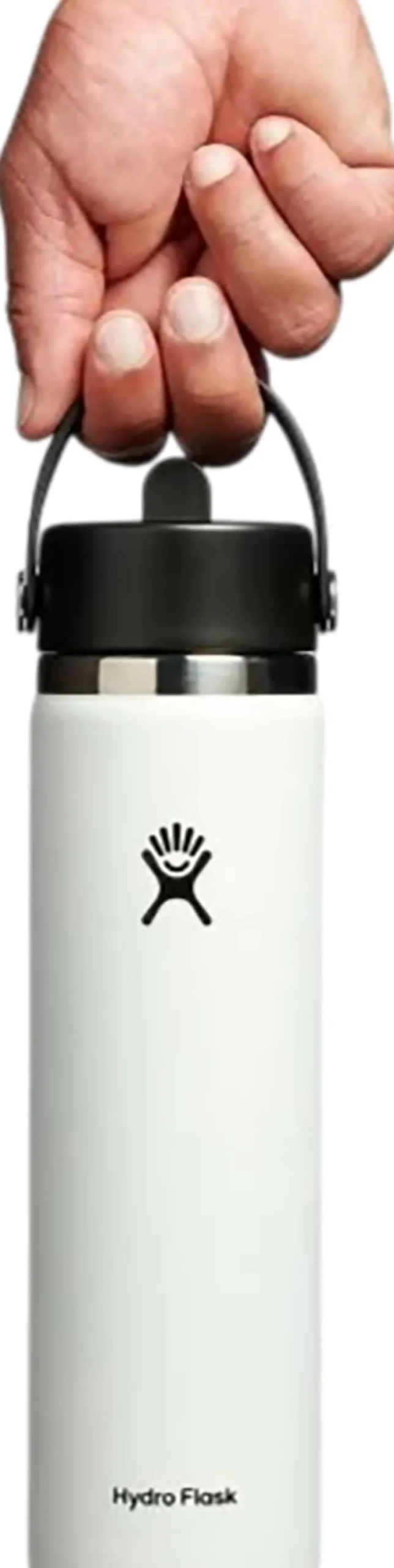 Wide Mouth Water Bottle with Flex Straw Cap 710ml