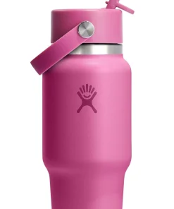 Wide Mouth Water Bottle with Flex Straw Cap 710ml
