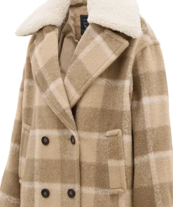 Wool Blend Double Breasted Jacket - Women's