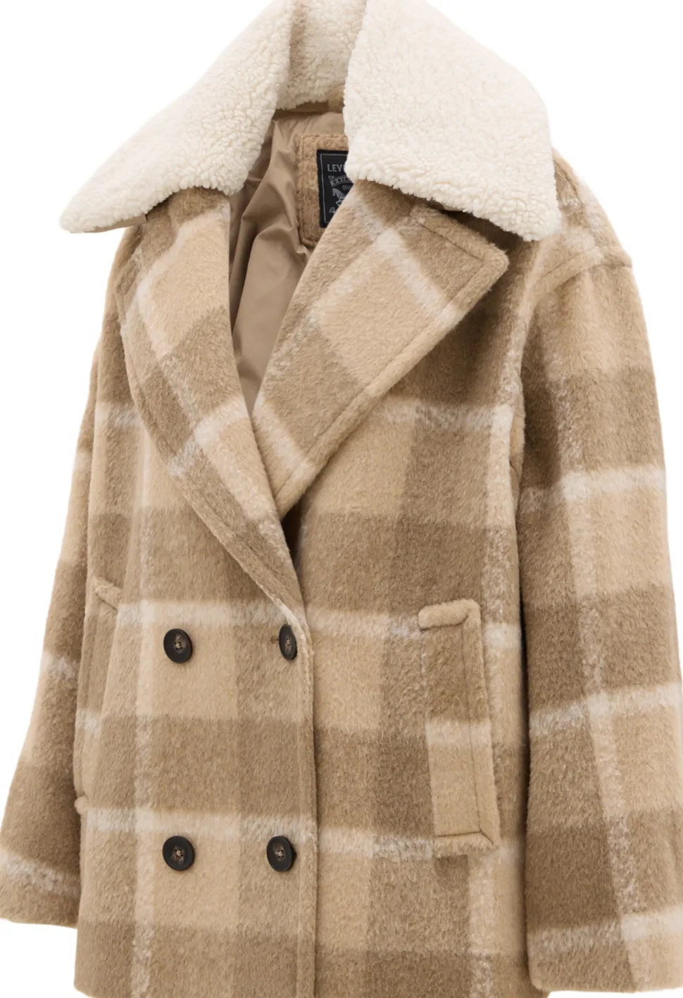 Wool Blend Double Breasted Jacket - Women's