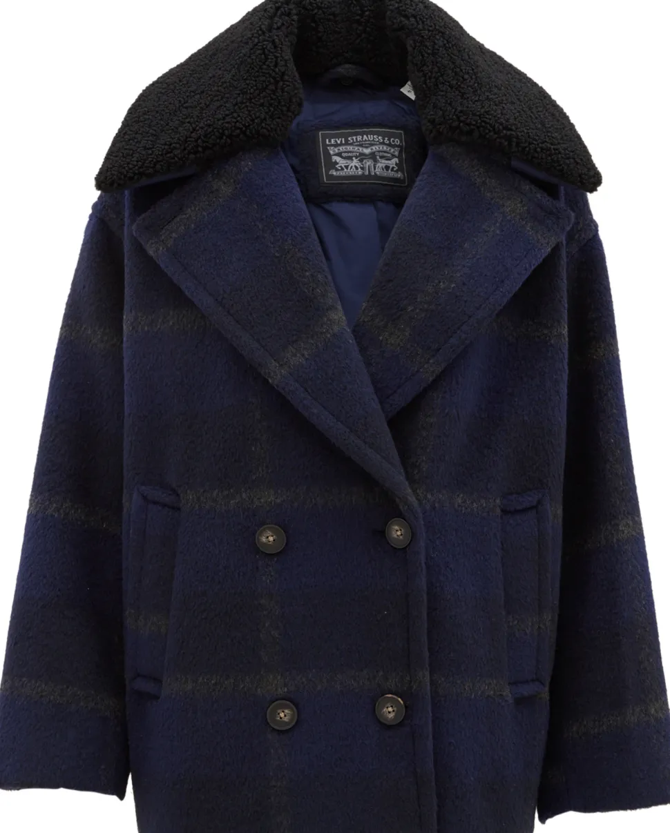 Wool Blend Double Breasted Jacket - Women's