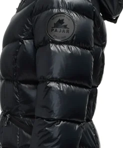 Zola Box Quilt Mid-Length Puffer Jacket with Fixed Hood - Women's